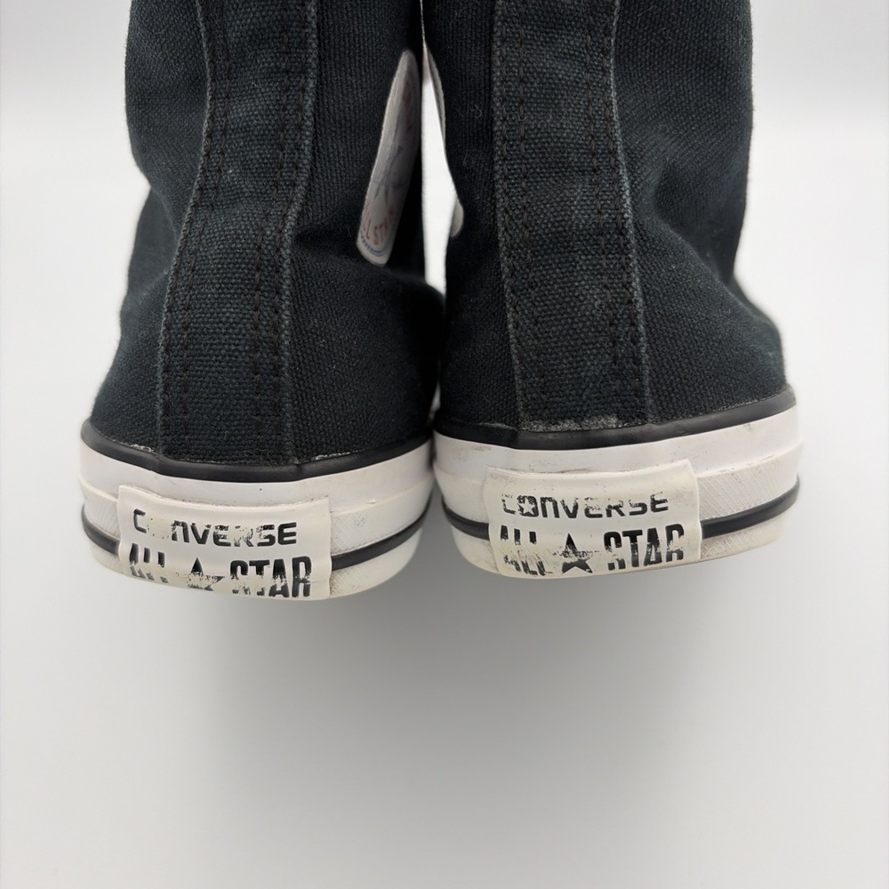 Converse All Star Chuck Taylor High Top Sneakers Youth Size 3 Black Red Stars - Picture 15 of 15